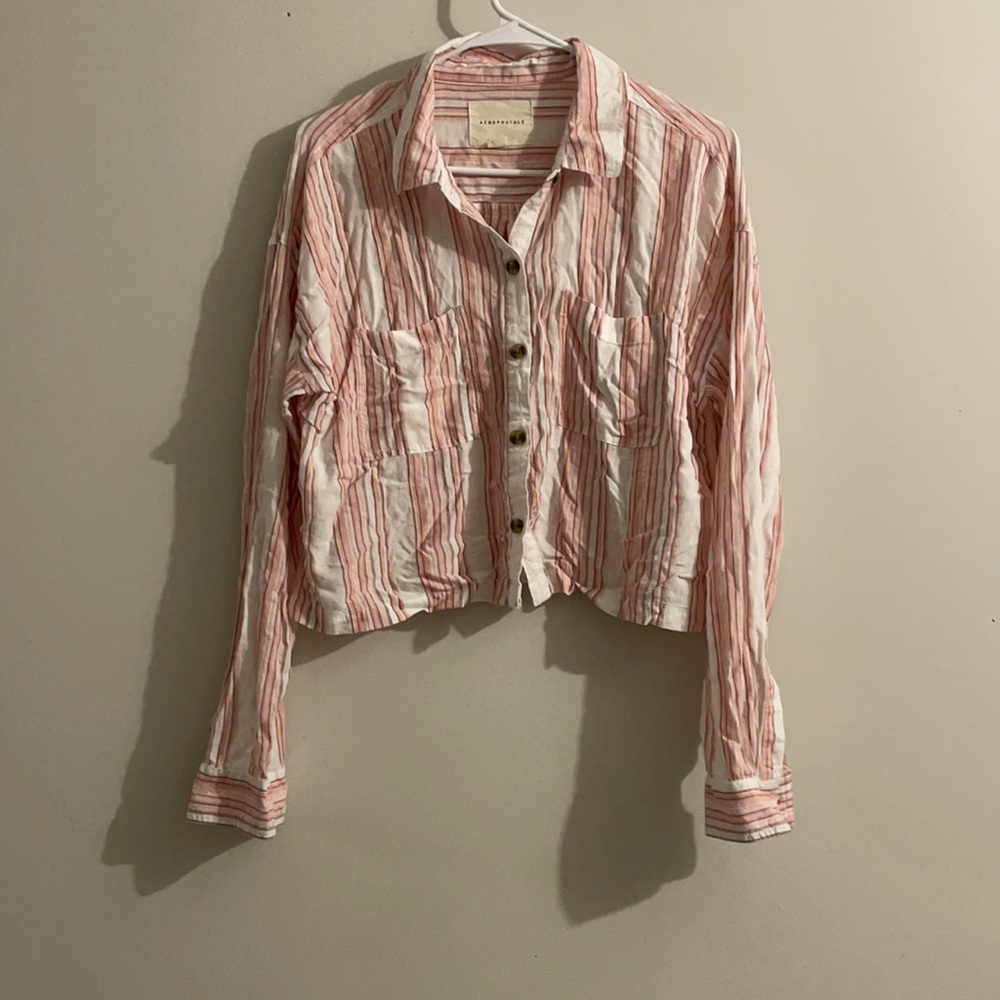 Button down shirt with stripes